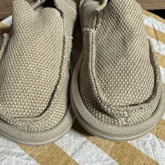 Sanuk Kids Tan Slip-On Loafers - Picture 4 of 4